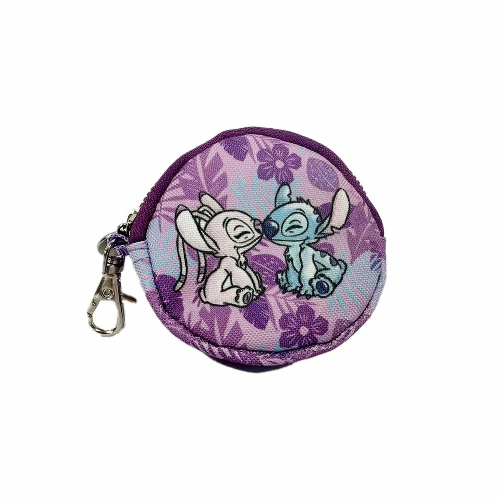 Stitch & angel - ohana - porte-monnaie cookie - 9x2,5cm