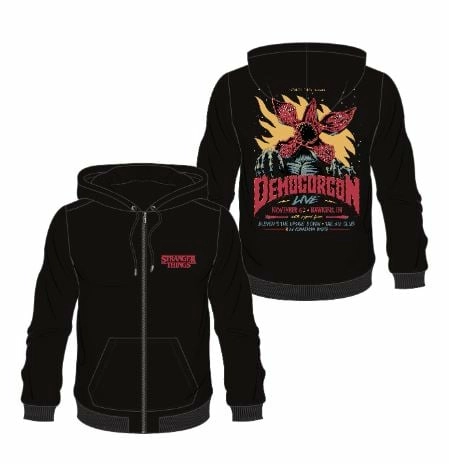 Stranger things - demogorgon - pull à capuche homme (xl)