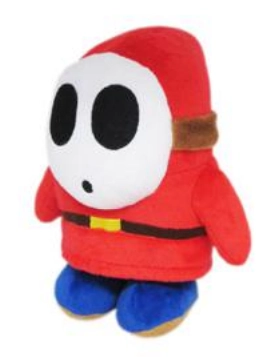 Super mario - peluche shy guy - 17 cm (nintendo togetherplus)