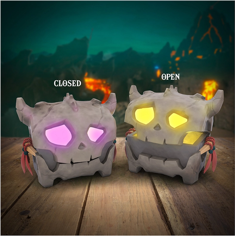 The legend of zelda - coffre bokoblin - lampe avec son 12cm