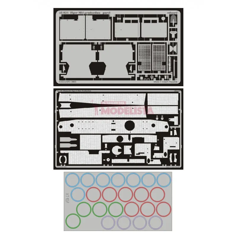 Photogravure : Tiger I Mid. Prod. (kit TAMIYA). EDUARD BIG3527