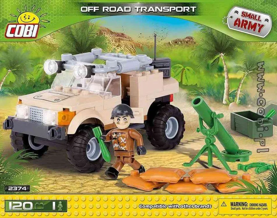 COBI 2374 - Tout terrain de transport - 120 pièces 1 personnage