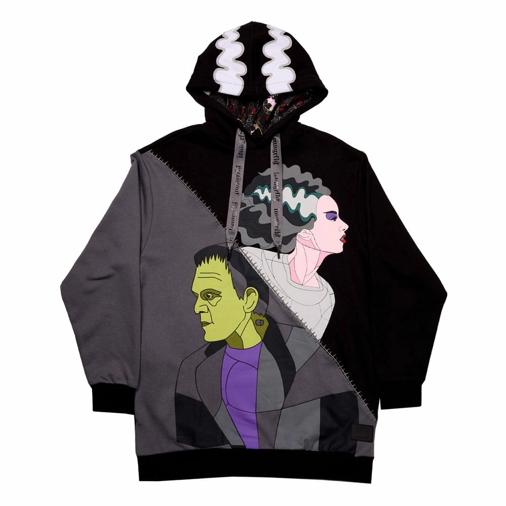 Universal monsters by loungefly sweater à capuche unisexe bride of frankenstein (s)