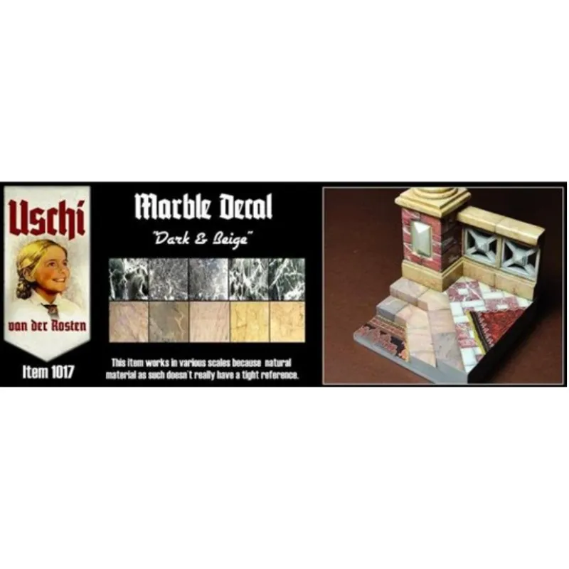 Décalcomanies en marbre. Uschi van der Rosten. U1017