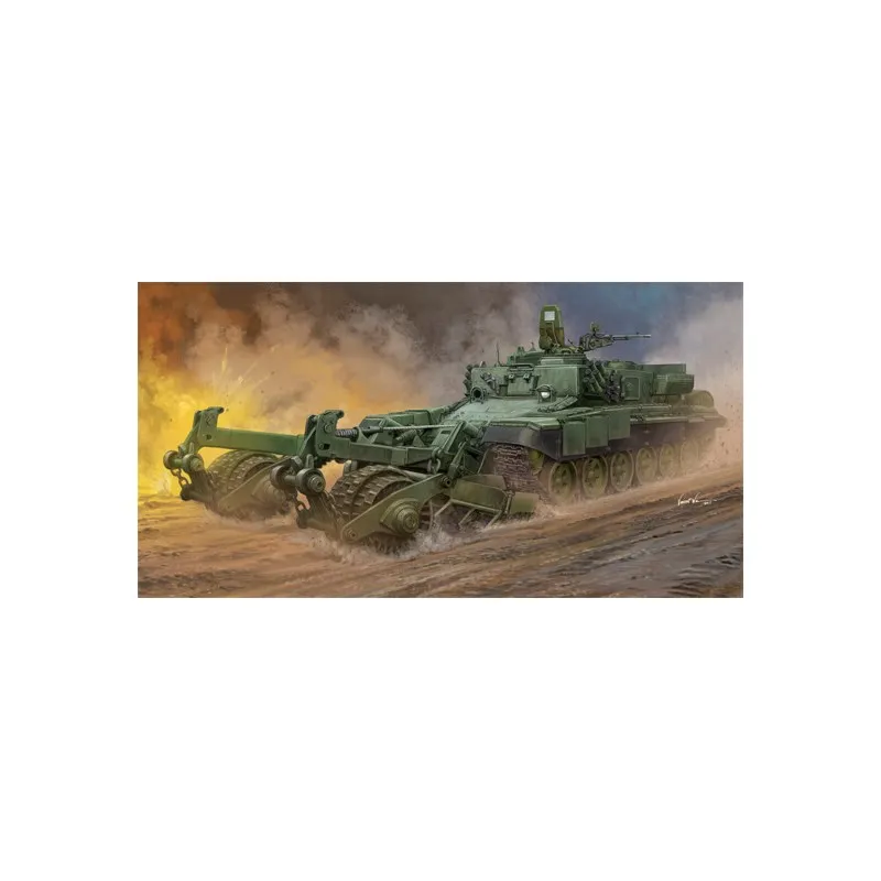 Véhicule blindé BMR-3 pour le déminage. TRUMPETER 09552