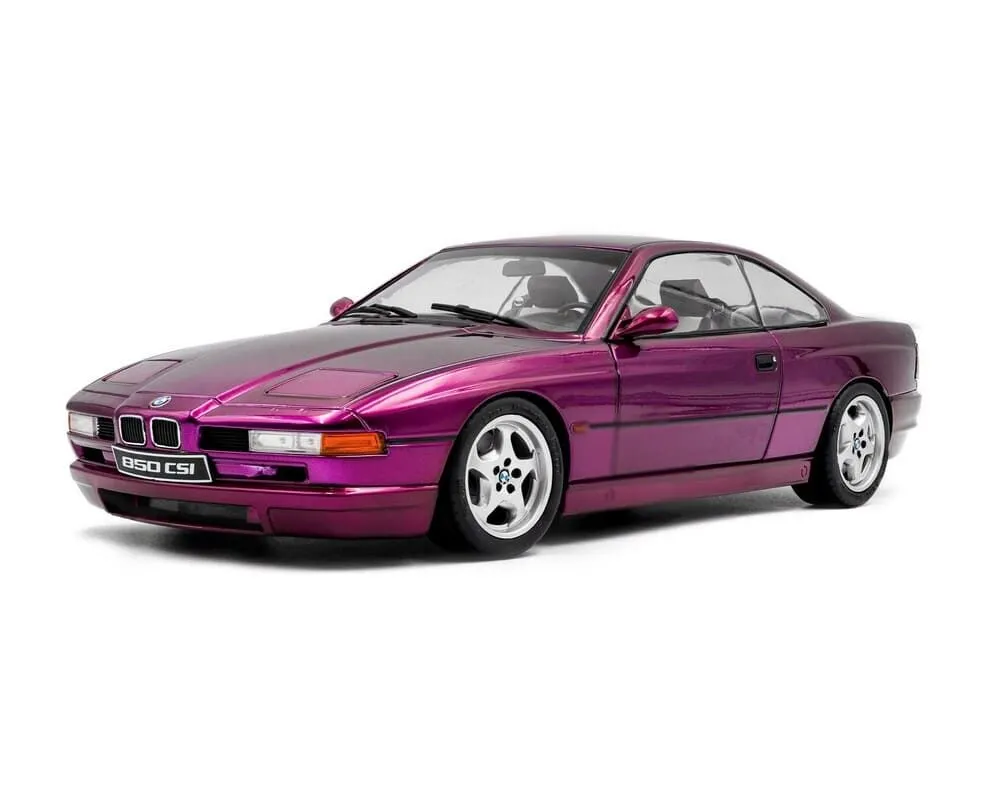 BMW 850 E31 CSI Violet 1991 1/18 SOLIDO - S1807006