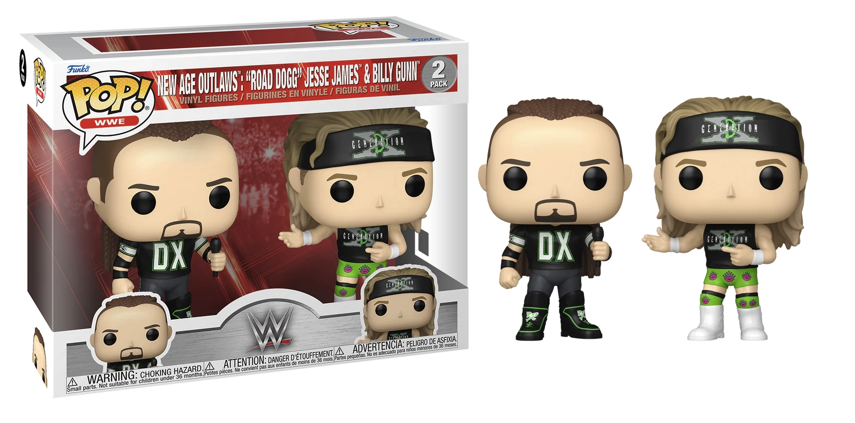 Wwe - pop - 2 pack new age outlaws jesse james and billy gunn