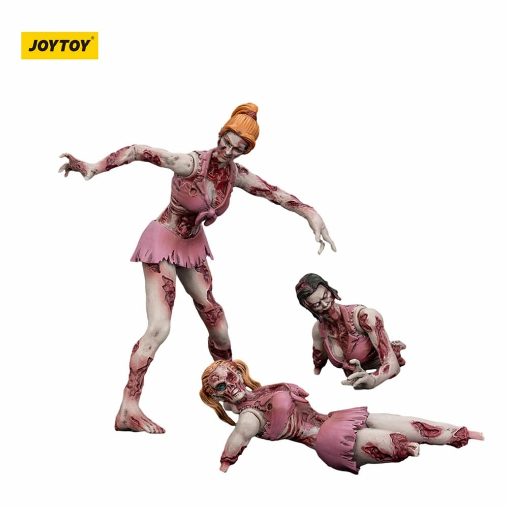 Zombie pack 3 figurines dark source cheer leaders 8 cm